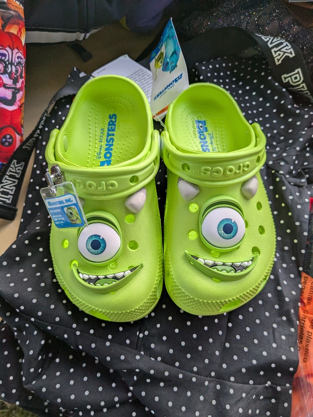 Crocs Kids' Monsters Inc. Mike Wazowski Clog - Neon Green